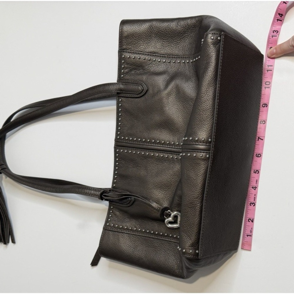 Brighton Pretty Tough Jax Tote Pebble Grain Leather Handbag Capsule Quiet Luxury - Picture 16 of 17